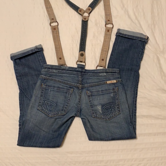 Frankie B hipster suspender jeans Y2K - Picture 7 of 12